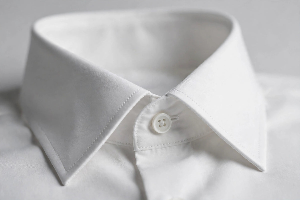 White dress shirt — collar detail
